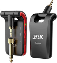 Load image into Gallery viewer, Lekato Wireless Guitar Transmitter Ws-60 Guitar Wireless Receiver 2.4Ghz Electric Musical Instruments 2 In 1 Plugs 6 Channels