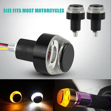 Load image into Gallery viewer, 12V CNC Turn Signals Motorcycle LED Handle Blinker for 22mm Handlebar Signal Light Flashing Handle Bar Motorcycle Accessories