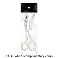 Load image into Gallery viewer, Eyebrow Trimmer Scissor Beauty Products for Women Eyebrow Scissors with Comb Eyebrow Shaver Makeup Tools Beauty Scissors