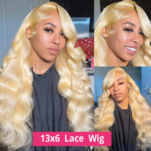 Load image into Gallery viewer, Get the Perfect 613 Blonde Body Wave Wig - No Tangles, No Shedding, Long Lasting!