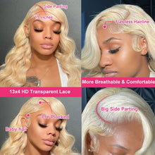 Load image into Gallery viewer, Get the Perfect 613 Blonde Body Wave Wig - No Tangles, No Shedding, Long Lasting!