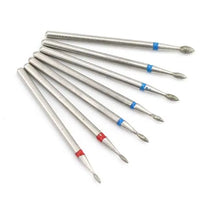 Load image into Gallery viewer, 7pcs/Set Diamond Nail Drill Bit Rotery Electric Milling Cutters For Pedicure Manicure Files Cuticle Burr Nail Tools Accessories