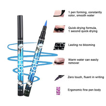 Load image into Gallery viewer, Black Liquid Eyeliner Waterproof Eyeliner Pencil 36H Long-Lasting Liquid Eye Liner Pen Quick-Dry No Blooming Cosmetics Tool