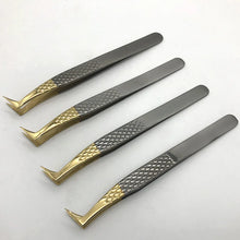 Load image into Gallery viewer, 1Pcs Eyelashes Tweezers Stainless Steel superhard  High Precision Anti-static tweezers for Eyelash Extensions Lashes tools