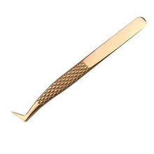 Load image into Gallery viewer, 1Pcs Eyelashes Tweezers Stainless Steel superhard  High Precision Anti-static tweezers for Eyelash Extensions Lashes tools