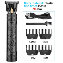 Load image into Gallery viewer, Men's Shaver Trimmer for men Beard Haircut Machine USB Dragon