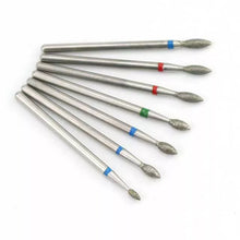 Load image into Gallery viewer, 7pcs/Set Diamond Nail Drill Bit Rotery Electric Milling Cutters For Pedicure Manicure Files Cuticle Burr Nail Tools Accessories