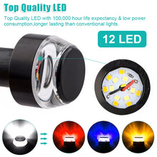 Load image into Gallery viewer, 12V CNC Turn Signals Motorcycle LED Handle Blinker for 22mm Handlebar Signal Light Flashing Handle Bar Motorcycle Accessories