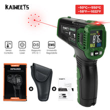Load image into Gallery viewer, Digital Infrared Thermometer Laser Temperature Meter Non-contact Pyrometer Imager Hygrometer IR Termometro Color LCD Light Alarm