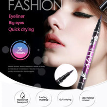Load image into Gallery viewer, Black Liquid Eyeliner Waterproof Eyeliner Pencil 36H Long-Lasting Liquid Eye Liner Pen Quick-Dry No Blooming Cosmetics Tool