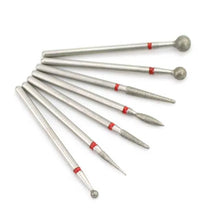 Load image into Gallery viewer, 7pcs/Set Diamond Nail Drill Bit Rotery Electric Milling Cutters For Pedicure Manicure Files Cuticle Burr Nail Tools Accessories