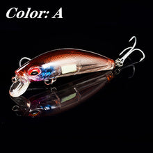 Load image into Gallery viewer, 1Pcs 3D Eyes Luminous Minnow Fishing Lures 7cm 11.5g Jig Sinking  Wobblers Hard Bait Artificial Crankbait Night Fishing Pesca
