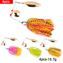 Load image into Gallery viewer, 4pcs/8Pcs Fishing Lure Wobbler Lures Spinners Spoon Bait For Pike Peche Tackle All Artificial Baits Metal Sequins Spinnerbait