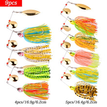 Load image into Gallery viewer, 4pcs/8Pcs Fishing Lure Wobbler Lures Spinners Spoon Bait For Pike Peche Tackle All Artificial Baits Metal Sequins Spinnerbait