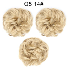 Load image into Gallery viewer, Synthetic Hair Bun Wig Ladies Ponytail Hair Extension Scrunchie Elastic Wave Curly Hairpieces Scrunchie Wrap