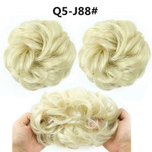 Load image into Gallery viewer, Synthetic Hair Bun Wig Ladies Ponytail Hair Extension Scrunchie Elastic Wave Curly Hairpieces Scrunchie Wrap