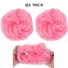 Load image into Gallery viewer, Synthetic Hair Bun Wig Ladies Ponytail Hair Extension Scrunchie Elastic Wave Curly Hairpieces Scrunchie Wrap