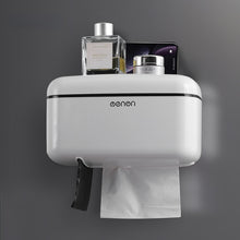 Load image into Gallery viewer, Paper Towel Dispenser Toilet Paper Holder Waterproof Tissue Box Wall Mount Storage Shelf Rack Paper Storage Box Bathroom Product