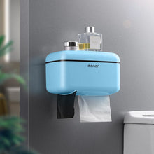 Load image into Gallery viewer, Paper Towel Dispenser Toilet Paper Holder Waterproof Tissue Box Wall Mount Storage Shelf Rack Paper Storage Box Bathroom Product