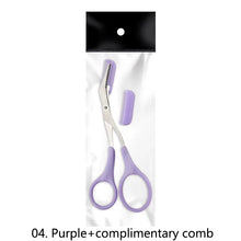 Load image into Gallery viewer, Eyebrow Trimmer Scissor Beauty Products for Women Eyebrow Scissors with Comb Eyebrow Shaver Makeup Tools Beauty Scissors