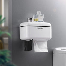 Load image into Gallery viewer, Paper Towel Dispenser Toilet Paper Holder Waterproof Tissue Box Wall Mount Storage Shelf Rack Paper Storage Box Bathroom Product