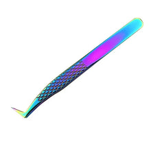 Load image into Gallery viewer, 1Pcs Eyelashes Tweezers Stainless Steel superhard  High Precision Anti-static tweezers for Eyelash Extensions Lashes tools