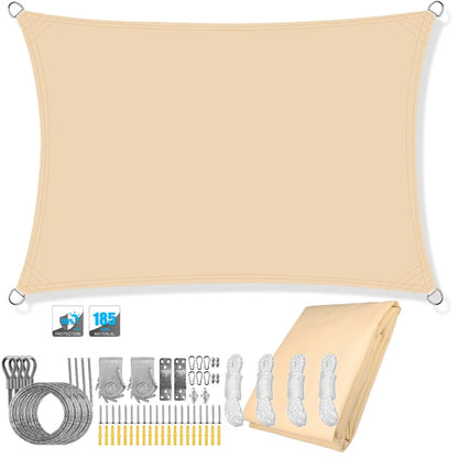 Waterproof Sun Shade Sail Canopy Rectangle UV Block Sun Shelter For Outdoor Garden Patio Backyard Terraza Awning Privacy Screen