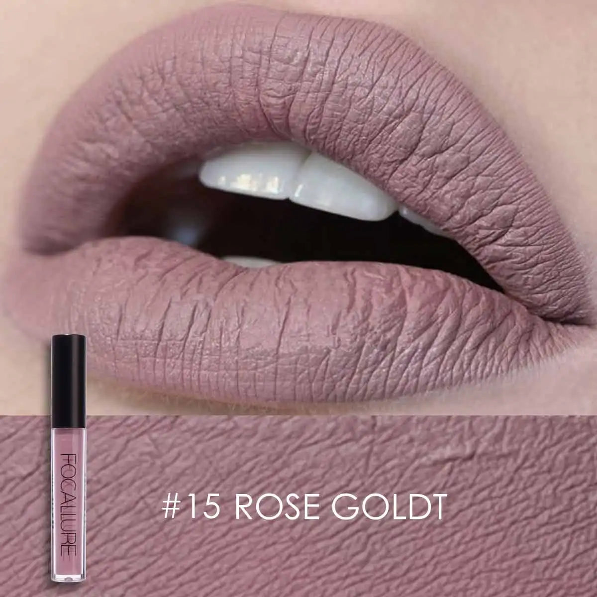 FOCALLURE Waterproof Liquid Lipstick Batom Red Velvet Lip Tint Brown Nude Matte Lipstick Colourful Makeup Cosmetics Maquiagem