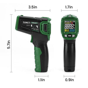 Digital Infrared Thermometer Laser Temperature Meter Non-contact Pyrometer Imager Hygrometer IR Termometro Color LCD Light Alarm
