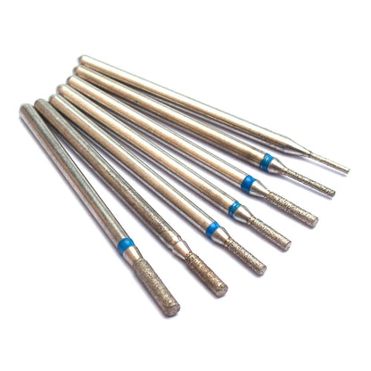 7pcs/Set Diamond Nail Drill Bit Rotery Electric Milling Cutters For Pedicure Manicure Files Cuticle Burr Nail Tools Accessories