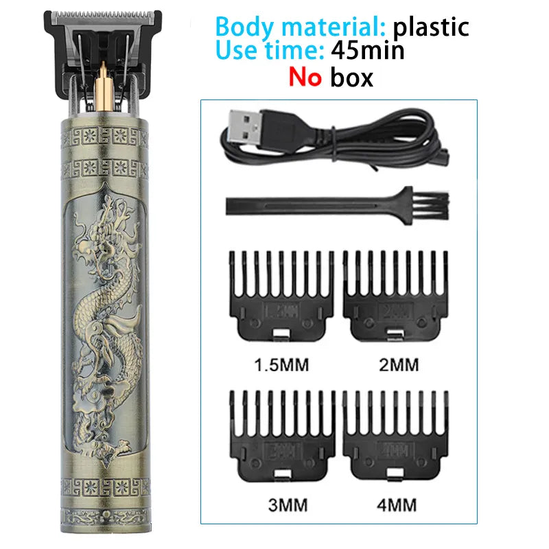 Men's Shaver Trimmer for men Beard Haircut Machine USB Dragon