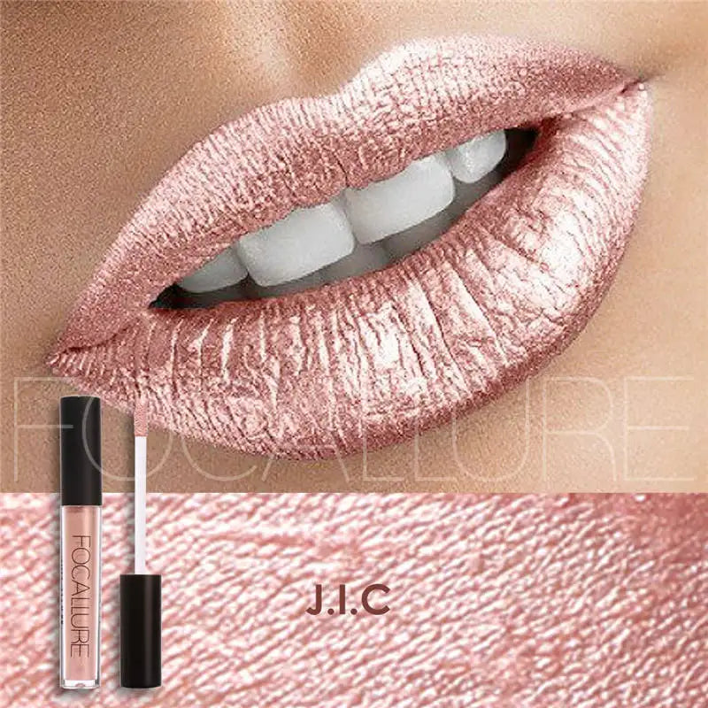 FOCALLURE Waterproof Liquid Lipstick Batom Red Velvet Lip Tint Brown Nude Matte Lipstick Colourful Makeup Cosmetics Maquiagem