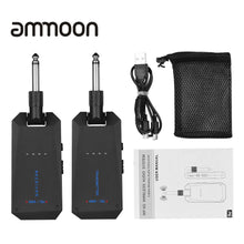Load image into Gallery viewer, ammoon AM-5G Wireless 5.8G Guitar System Audio Transmitter and Receiver ISM Band for Electric Bass Guitars Amplifier Accessories
