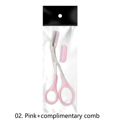 Eyebrow Trimmer Scissor Beauty Products for Women Eyebrow Scissors with Comb Eyebrow Shaver Makeup Tools Beauty Scissors