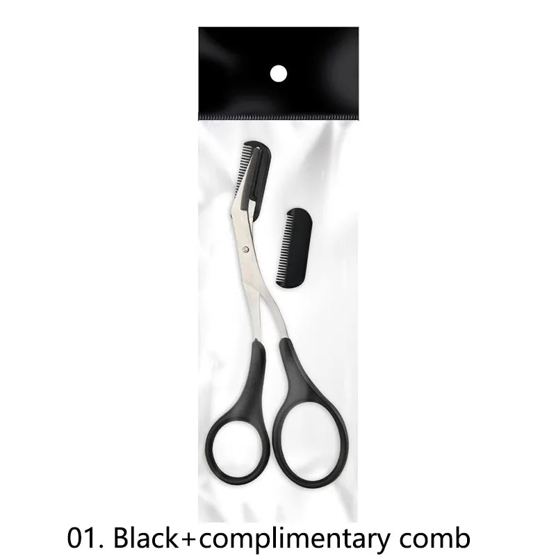 Eyebrow Trimmer Scissor Beauty Products for Women Eyebrow Scissors with Comb Eyebrow Shaver Makeup Tools Beauty Scissors