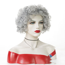 Load image into Gallery viewer, Granny gray gradient chemical fiber wig
