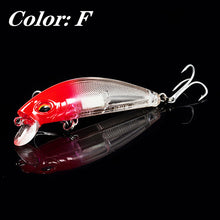 Load image into Gallery viewer, 1Pcs 3D Eyes Luminous Minnow Fishing Lures 7cm 11.5g Jig Sinking  Wobblers Hard Bait Artificial Crankbait Night Fishing Pesca
