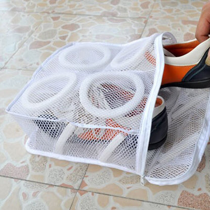 2PCS/1PC Laundry Bag Shoes Organizer Bag For Shoe Mesh Laundry Shoes Bags Dry Shoe Home Organizer Portable Laundry Washing Bags