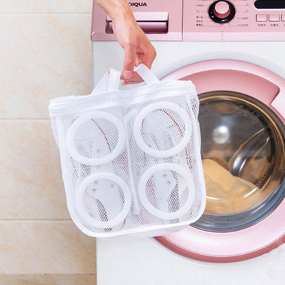 2PCS/1PC Laundry Bag Shoes Organizer Bag For Shoe Mesh Laundry Shoes Bags Dry Shoe Home Organizer Portable Laundry Washing Bags