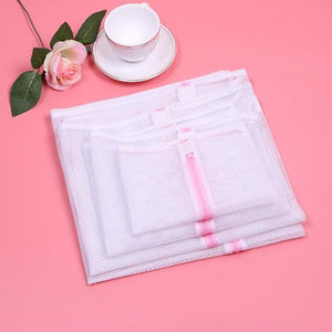 3 Sizes Zippered Mesh Laundry Wash Bags for Delicates Lingerie Socks Underwear Clothes Washing Machine Laundry Pouch Organizer