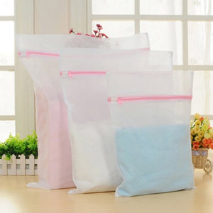 3 Sizes Zippered Mesh Laundry Wash Bags for Delicates Lingerie Socks Underwear Clothes Washing Machine Laundry Pouch Organizer