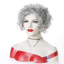 Load image into Gallery viewer, Granny gray gradient chemical fiber wig
