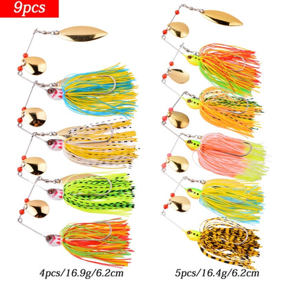 4pcs/8Pcs Fishing Lure Wobbler Lures Spinners Spoon Bait For Pike Peche Tackle All Artificial Baits Metal Sequins Spinnerbait