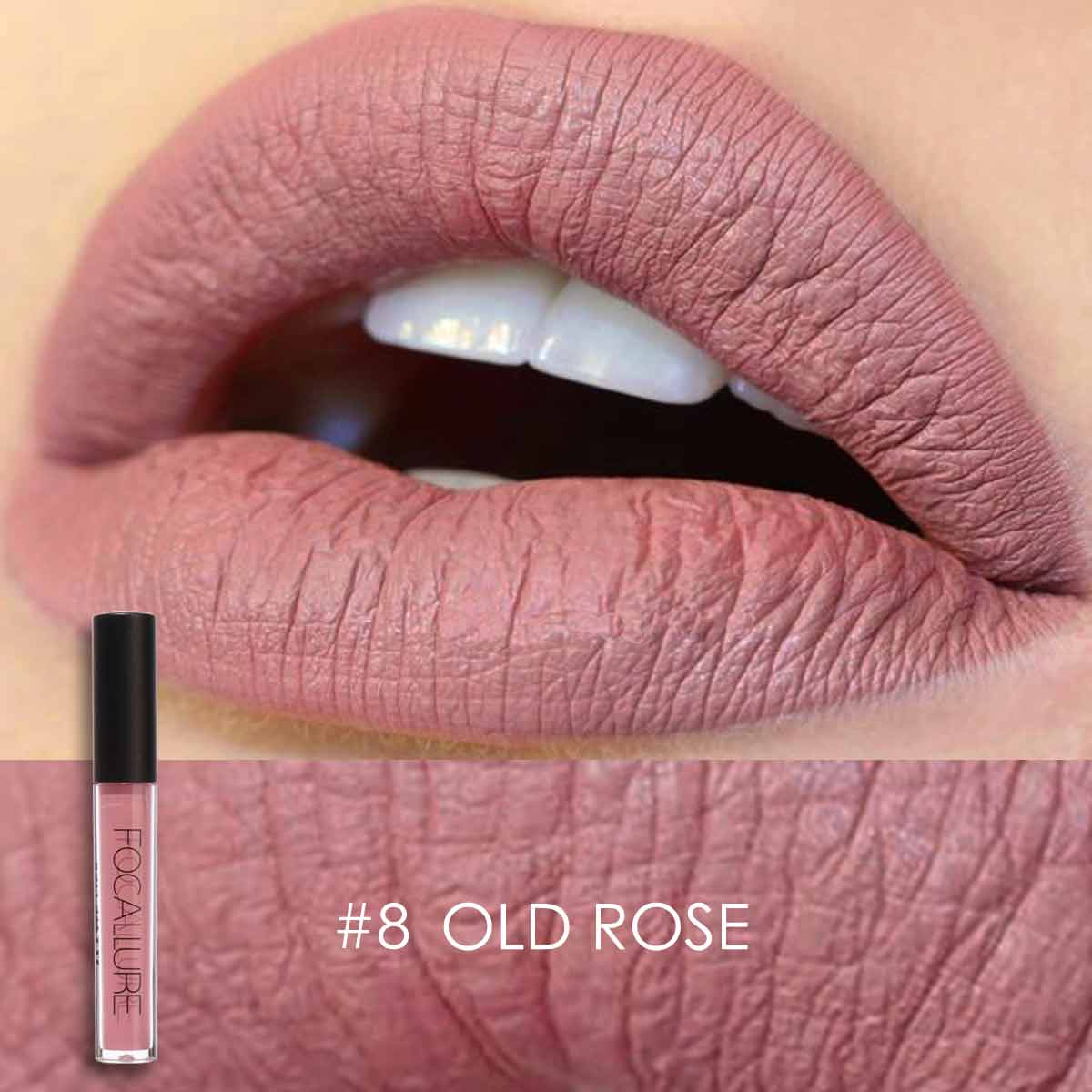 FOCALLURE Matte Liquid Lipstick Waterproof Moisturizer Smooth Lip Stick Long-lasting Lip Tint Cosmetic Lip Makeup