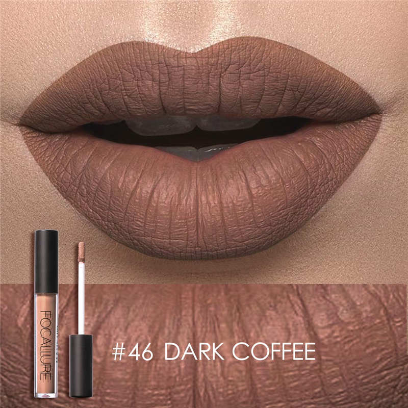 FOCALLURE Matte Liquid Lipstick Waterproof Moisturizer Smooth Lip Stick Long-lasting Lip Tint Cosmetic Lip Makeup