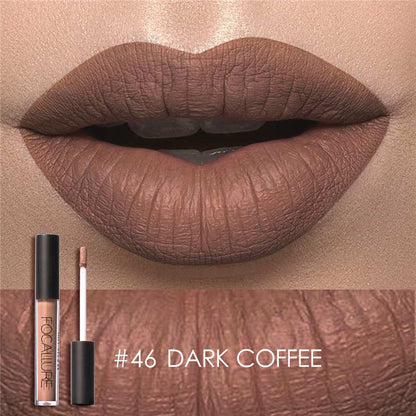 FOCALLURE Matte Liquid Lipstick Waterproof Moisturizer Smooth Lip Stick Long-lasting Lip Tint Cosmetic Lip Makeup