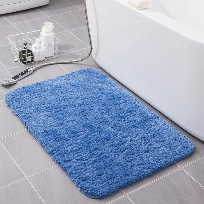 Mircrofiber Bath Mat Super Absorbent Bathroom Carpets Rugs Bathtub Floor Mat Doormat For Shower Room Toilet Bathroom Mat 4 Size