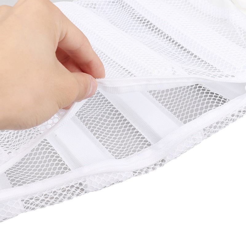 Closure Shoe Wash Bag Washing Net Polyester Drying Laundry Protective Durable