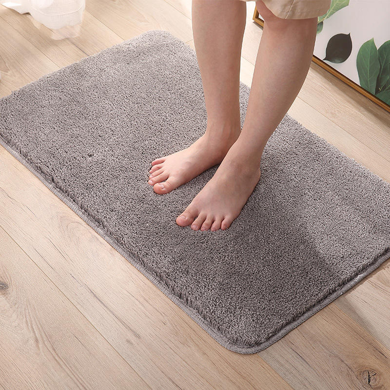 Mircrofiber Bath Mat Super Absorbent Bathroom Carpets Rugs Bathtub Floor Mat Doormat For Shower Room Toilet Bathroom Mat 4 Size