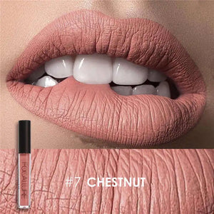 FOCALLURE Waterproof Liquid Lipstick Batom Red Velvet Lip Tint Brown Nude Matte Lipstick Colourful Makeup Cosmetics Maquiagem